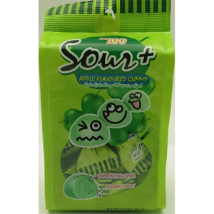 LOT 100 SOUR PLUS GUMMY APPLE 1X95G