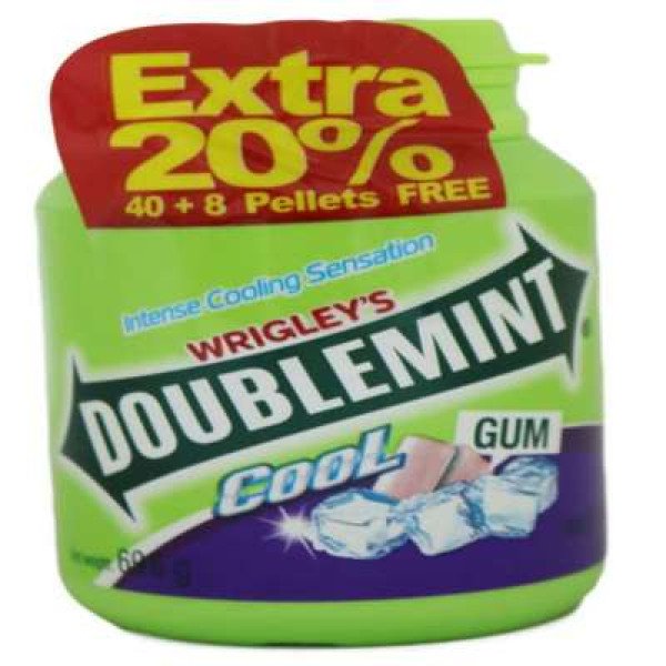 DOUBLEMINT BLACKCURRANT COOL BOTTLE 1X58G