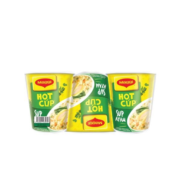 MAGGI HOT CUP CHICKEN FLAVOUR INSTANT NOODLES MULTIPACK (6X6