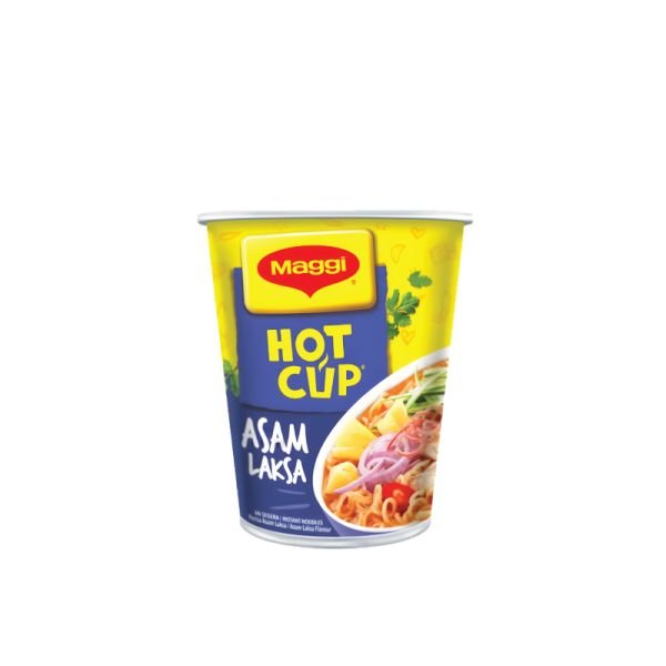 MAGGI HOT CUP ASAM LAKSA FLAVOUR INSTANT NOODLE (60G)