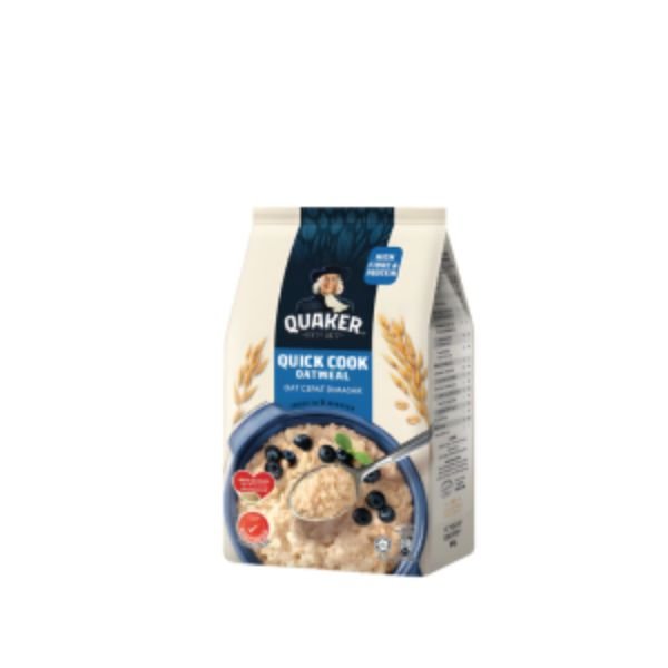 QUAKER QUICK COOK OATMEAL - ALUFOIL PACK (800G)