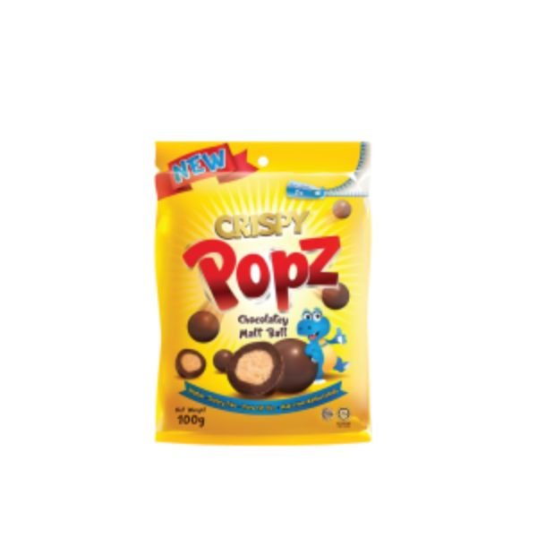 CRISPY POPZ CHOCOLATEY MALT BALL (100G)
