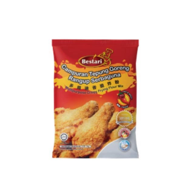 BESTARI CRISPY FRIED CHICKEN COATING MIX - HOT & SPICY (1KG)