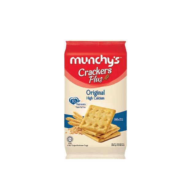 MUNCHY'S CRACKERS PLUS - ORIGINAL HIGH CALCIUM (300G)