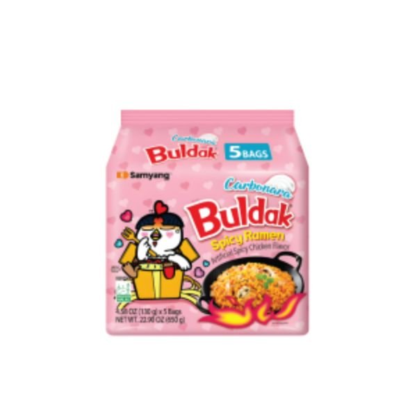 SAMYANG BULDAK HOT CHICKEN FLAVOR RAMEN CARBONARA (5X140G)