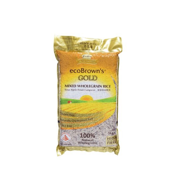 ECOBROWN'S GOLD MIXED WHOLEGRAIN RICE (5KG)
