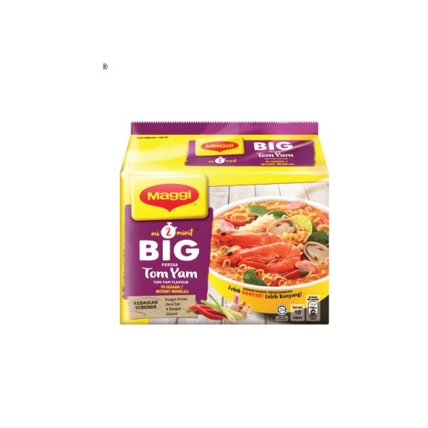 MAGGI 2-MINUTE BIG TOM YAM FLAVOUR INSTANT NOODLES (5X107G)