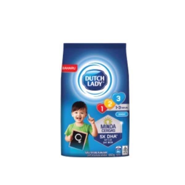 DUTCH LADY 123 FORMULATED MILK POWDER - PLAIN FLAVOUR (550G)