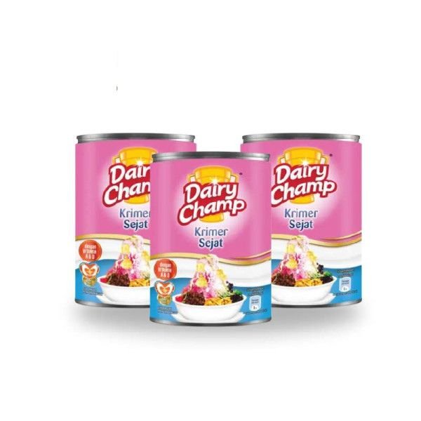 DAIRY CHAMP EVAPORATED CREAMER (3X390G)