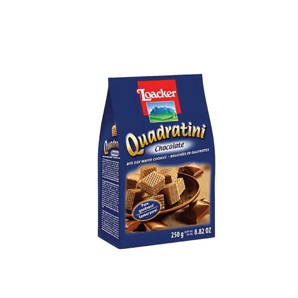 LOACKER QUADRATINI - CHOCOLATE (250G)