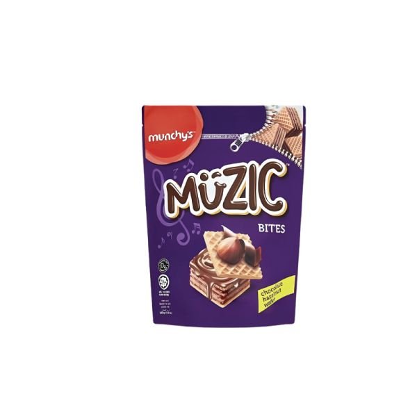MUNCHY'S MUZIC WAFER CUBE BITES - HAZELNUT (180G)