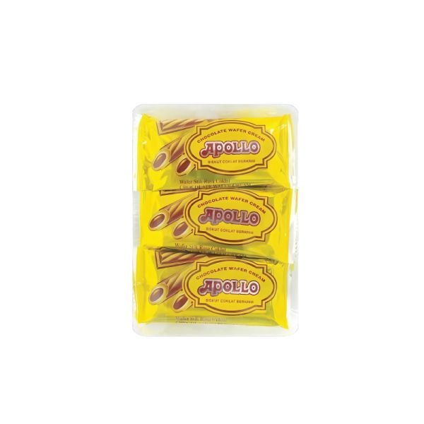 APOLLO CHOCOLATE WAFER CREAM (12X15G)