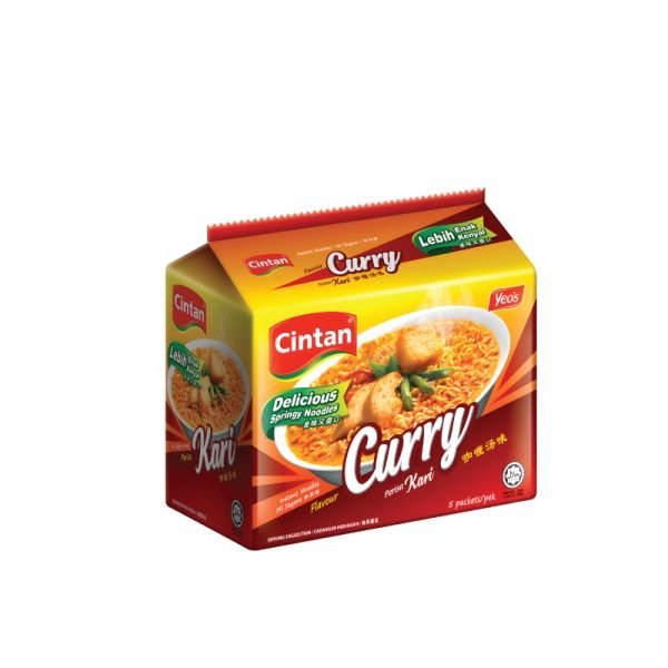 CINTAN 2-MINUTE CURRY FLAVOUR INSTANT NOODLES (5X76G)
