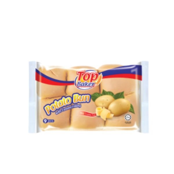 TOP BAKER POTATO BUNS WITH CUSTARD FILLING (9X28G)