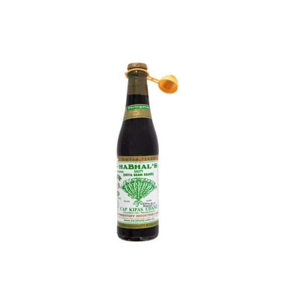 HABHAL'S CAP KIPAS UDANG SALTY SOY SAUCE (345ML)