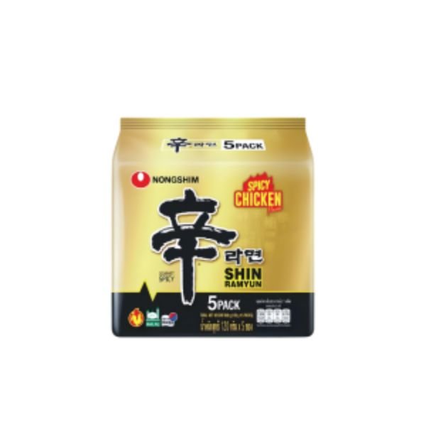 NONGSHIM SHIN RAMYUN SPICY CHICKEN (5X120G)