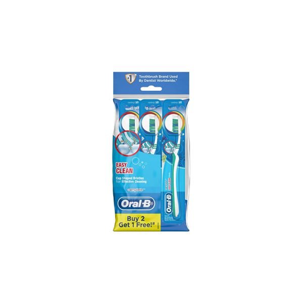 ORAL B COMPLETE EASY CLEAN SOFT TOOTHBRUSH (3 PIECES)