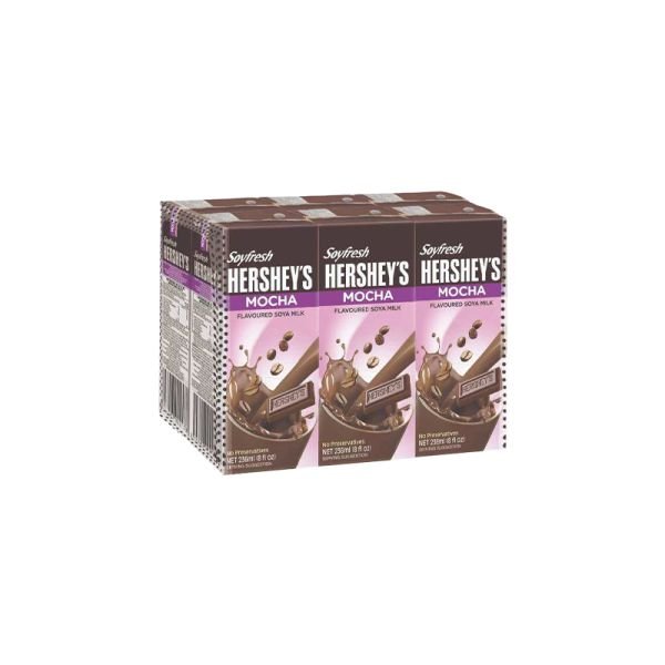 SOYFRESH HERSHEY'S MOCHA SOYA MILK PACK (6 X 236ML)