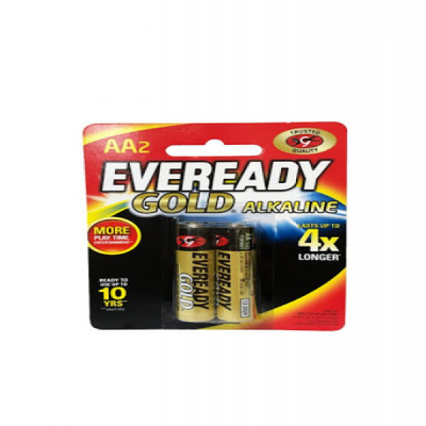EVEREADY GOLD AA ALKALINE BATTERIES (2S)
