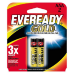 EVEREADY GOLD AAA ALKALINE BATTERIES (2S)