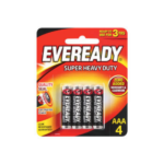 EVEREADY SUPER HEAVY DUTY AAA BATTERIES (4S)
