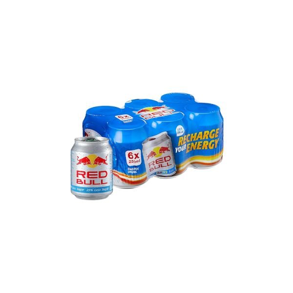 RED BULL LESS SUGAR ENERGY DRINK PACK (6 X 250ML)