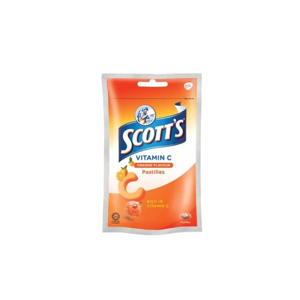 SCOTT'S VITAMIN C ORANGE PASTILLES - ZIPPER (15S)