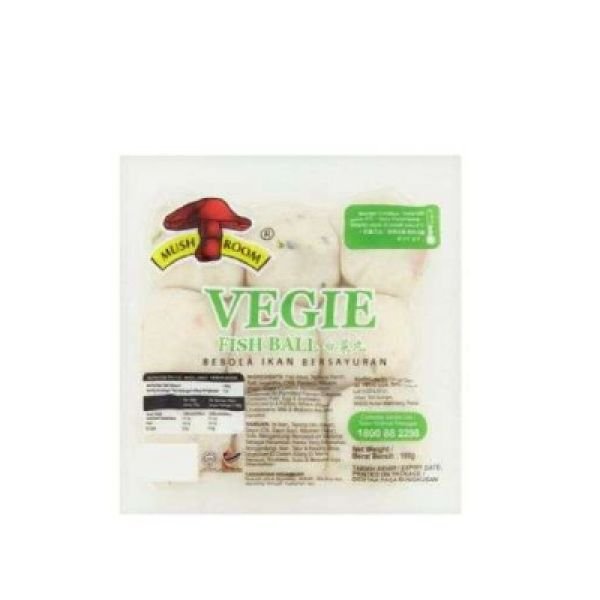 MUSHROOM WHITE VEGGIE FISH BALL (180G)