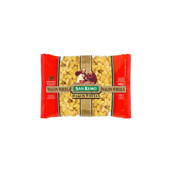 SAN REMO WAGON WHEELS PASTA (500G)