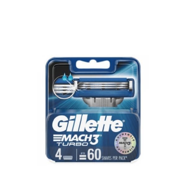 GILLETTE MACH3 TURBO CARTRIDGES (4'S)