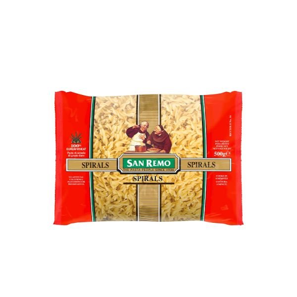 SAN REMO SPIRALS PASTA (500G)