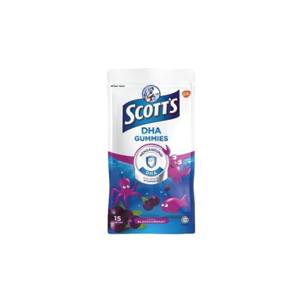 SCOTT'S CHEWABLE GUMMIES - BLACKCURRANT (15S)