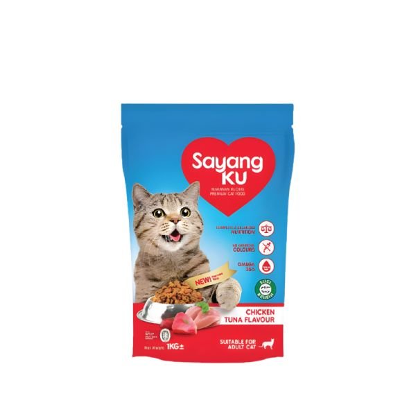 SAYANGKU CAT FOOD - CHICKEN & TUNA (1KG)