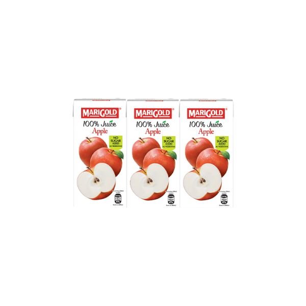 MARIGOLD 100% JUICE APPLE PACK (3 X 200ML)