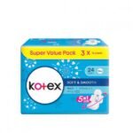 KOTEX SOFT & SMOOTH - MAXI OF 24CM NON-WING MULTIP
