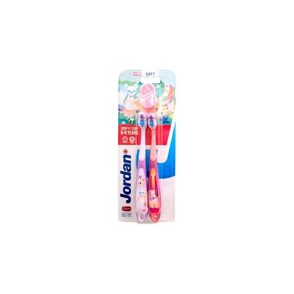 JORDAN TOOTHBRUSH KIDS STEP 3 TWIN PACK (SOFT) (2 PIECES)