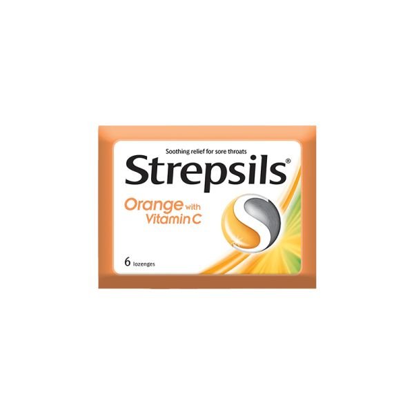 STREPSILS - ORANGE WITH VITAMIN C (6 PIECES)