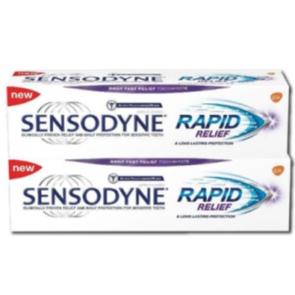SENSODYNE TOOTHPASTE RAPID RELIEF (2 X 100G)