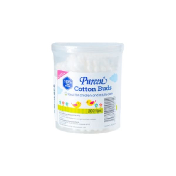PUREEN COTTON BUDS DRUM (200 PIECES)
