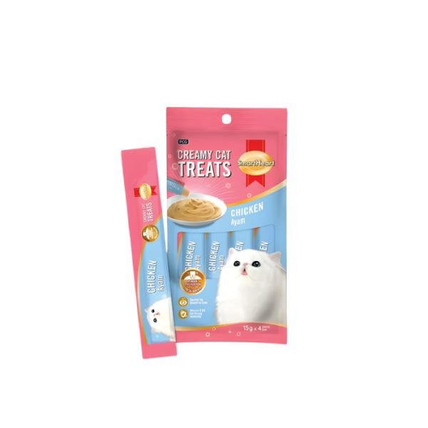SMART HEART CAT CREAMY TREAT - CHICKEN (4X15G)