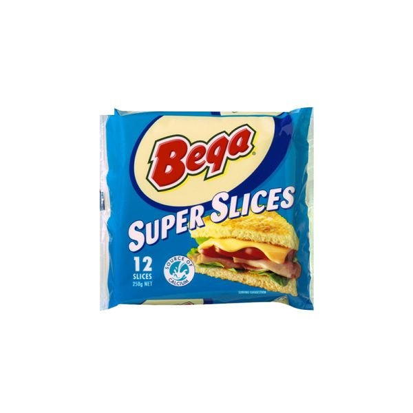 BEGA SUPER SLICES CHEDDAR (250G)