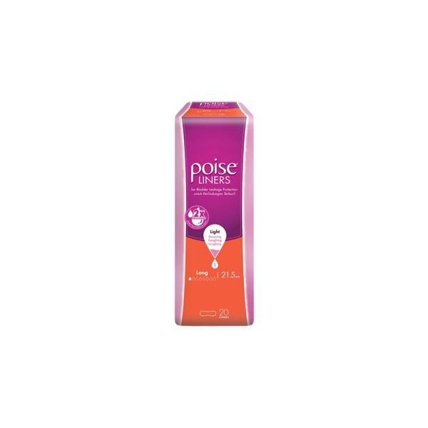 POISE LINERS LONG TWIN PACK (2 X 10 PIECES)