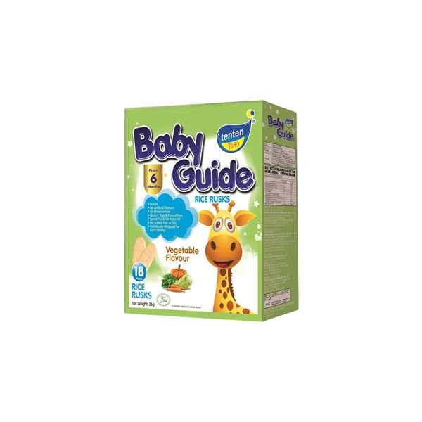 BABY GUIDE RICE RUSKS - VEGETABLE (36G)