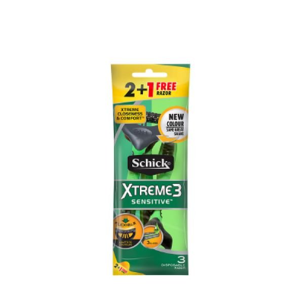 SCHICK EXTREME 3DISP 2+1 1X1PACK