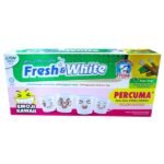 FRESH & WHITE TOOTHPASTE KAYU SUGI (2 X 225G)