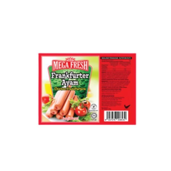 MEGA FRESH CHICKEN FRANKFURTER (300G)