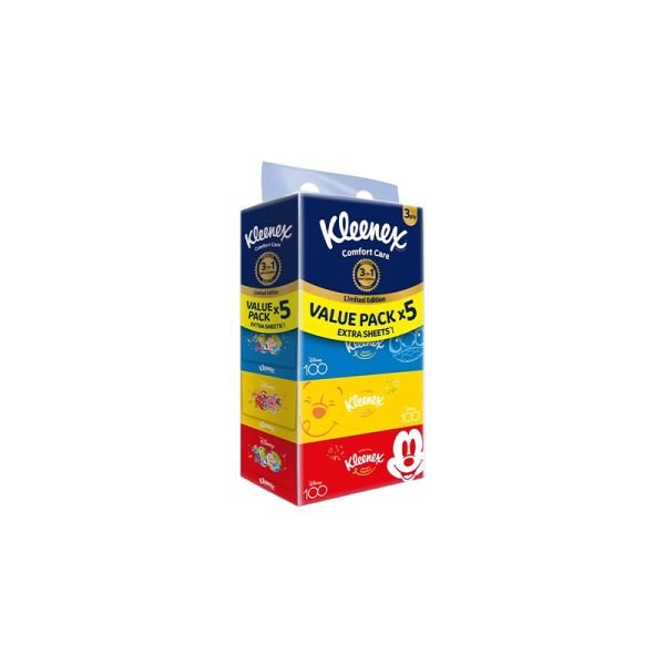 KLEENEX LIMITED EDITION 3-PLY BOX FACIAL TISSUE (5