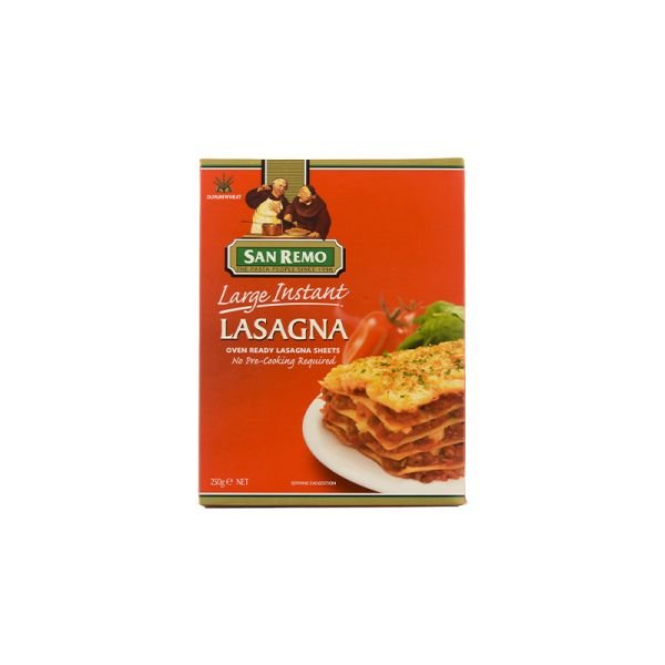 SAN REMO INSTANT LARGE SHEET LASAGNA (250G)