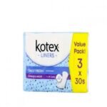 KOTEX FRESH LINERS - LONGER & WIDER VALUE PACK (3X