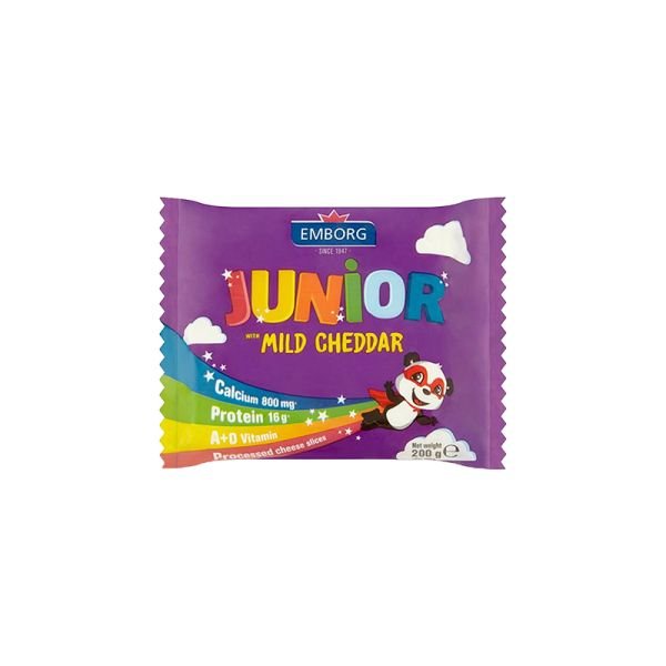 EMBORG JUNIOR MILD CHEDDAR SLICES (200G)